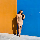 Button Up Faux Suede Dress - Thought Process Boutique