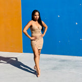 Button Up Faux Suede Dress - Thought Process Boutique