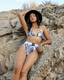 Avalon Bikini by Mari Swim at Thought Process Boutique in white snake - desert 1