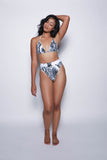 Avalon Bikini by Mari Swim at Thought Process Boutique in white snake - front